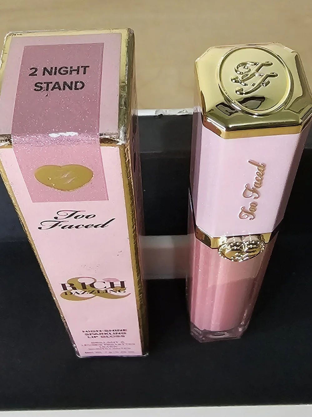 Too Faced Pink & Gold Makeup Bag Set with All Of The Essentials